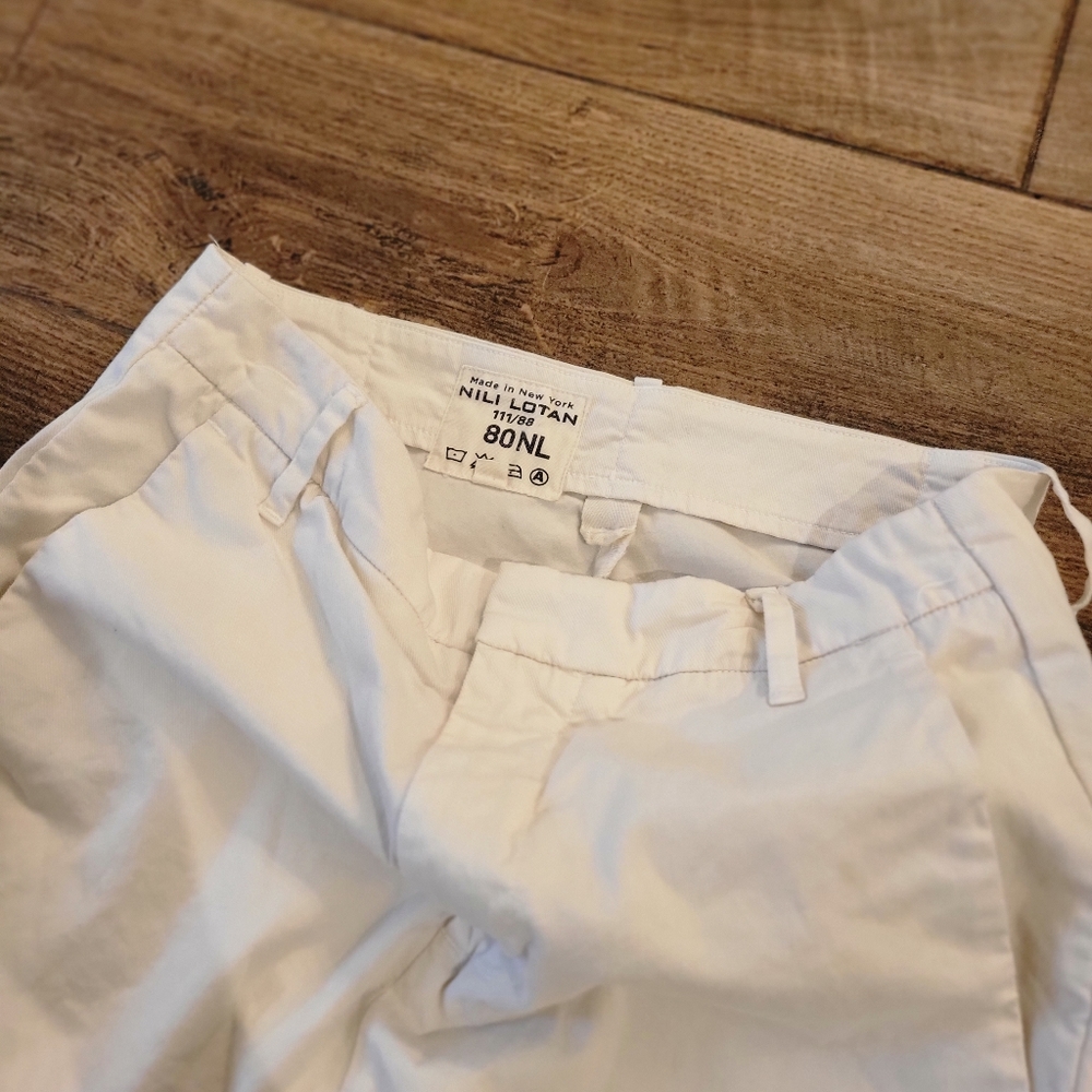 Nili Lotan Paris Straight-Leg Cropped Pants